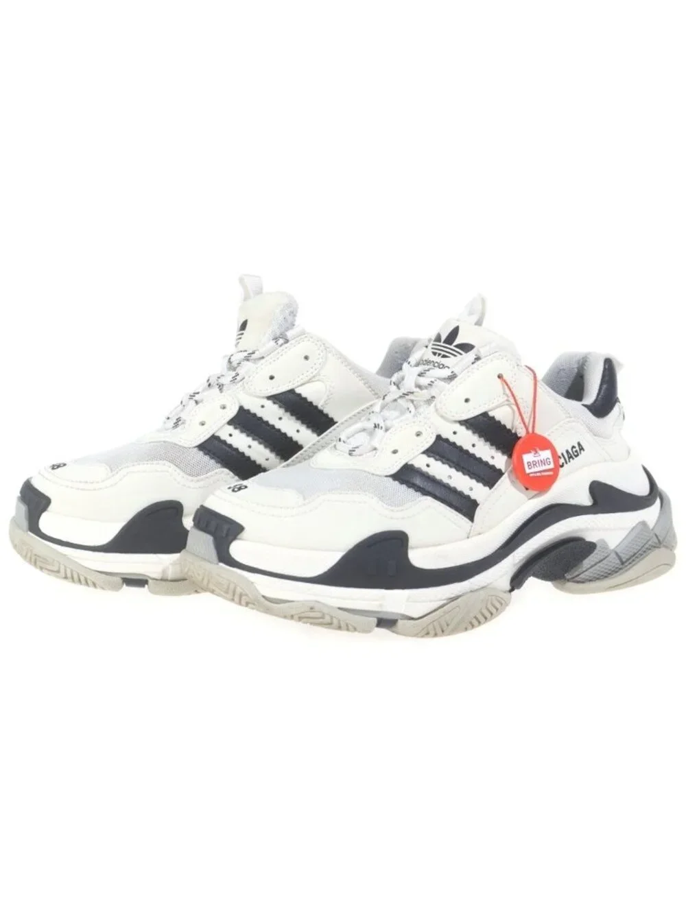 Balenciaga Tripre S Adidas Triple S Low Cut Dad Sneakers White